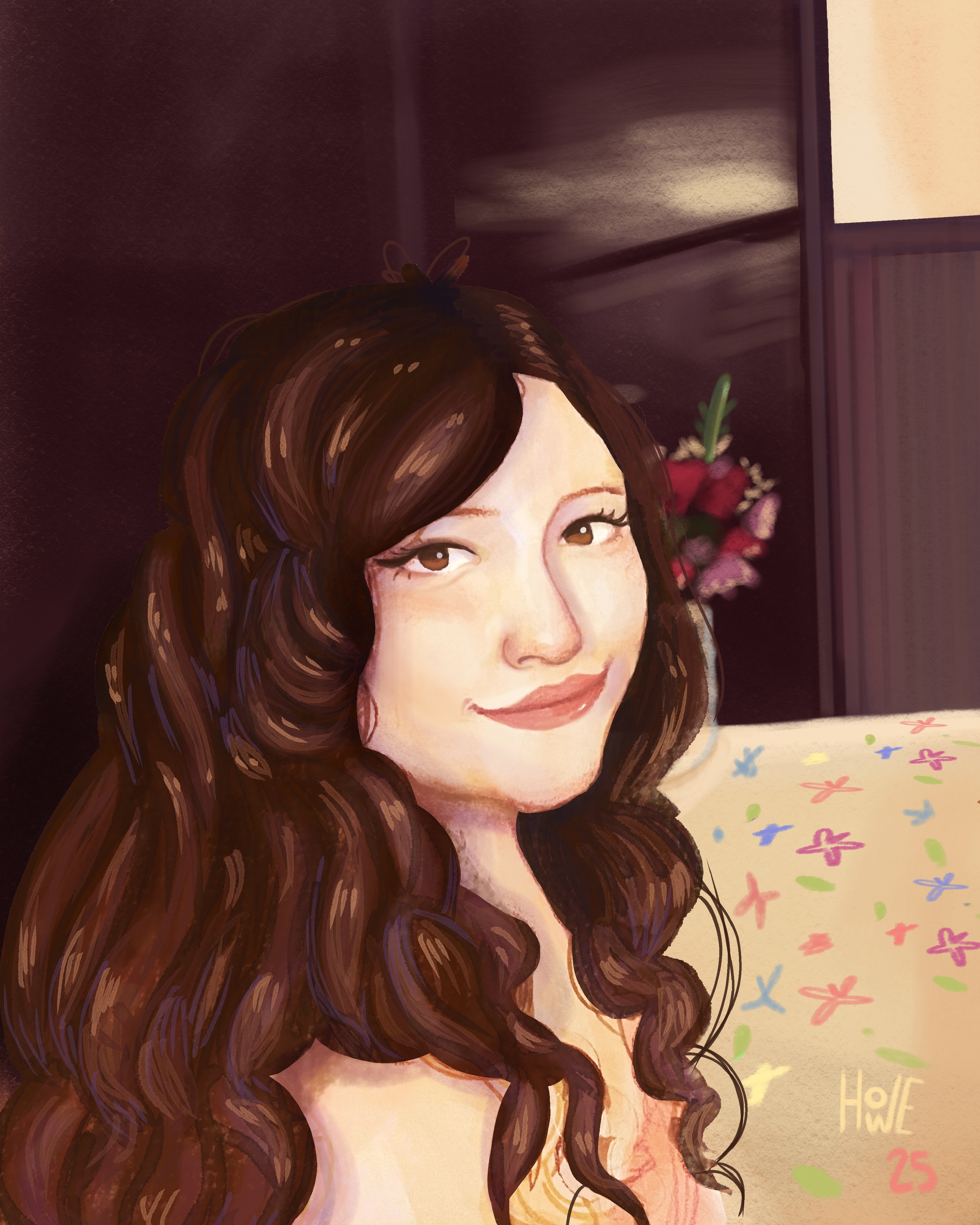 Ilustracion de mi novia Isabella