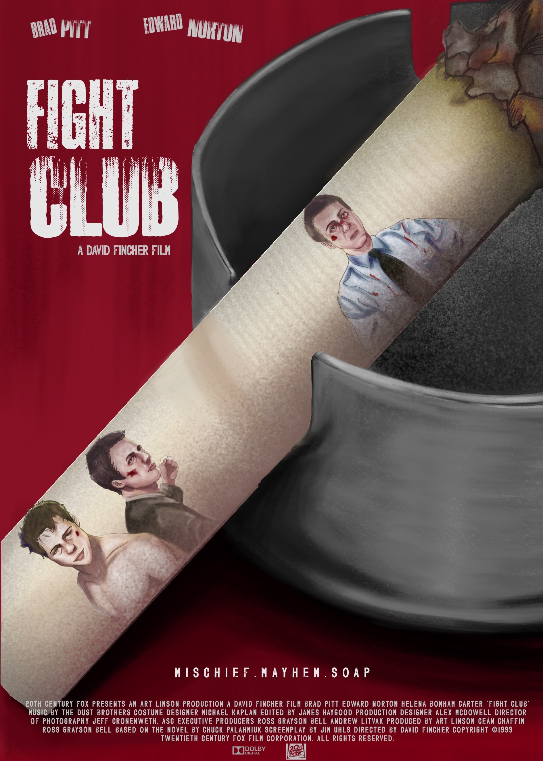 Ilustracion Cartel Fight Club