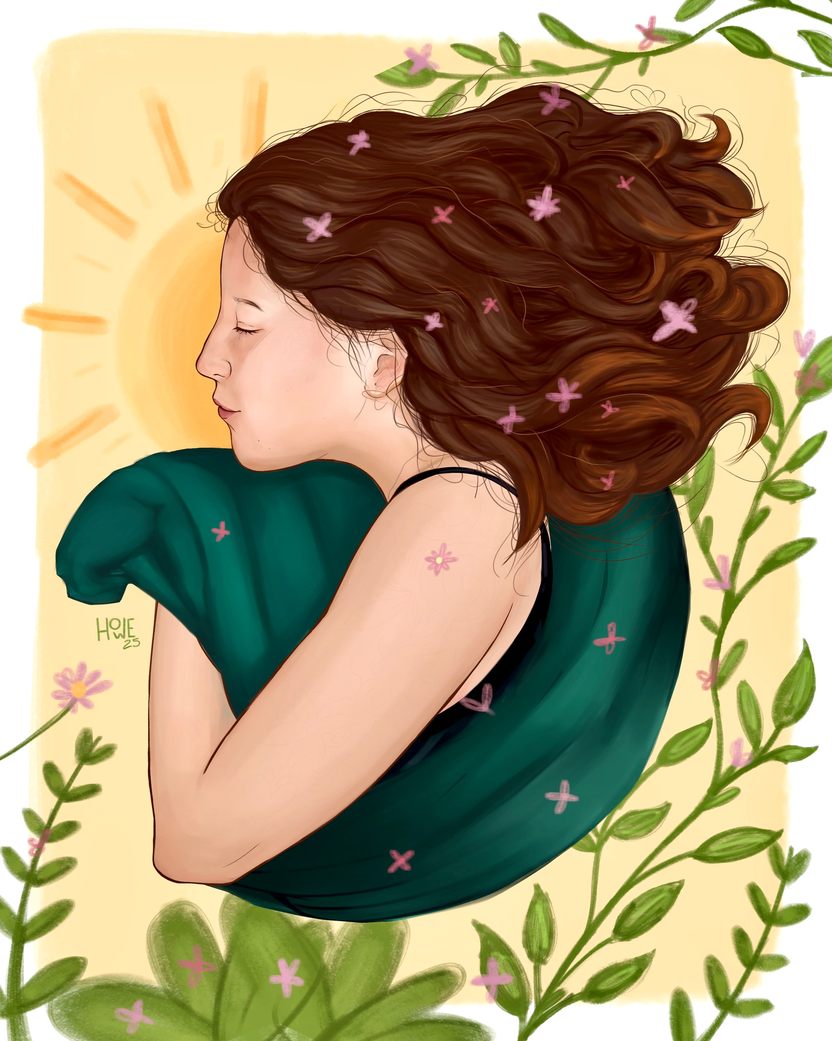 Ilustracion de mi novia Isabella